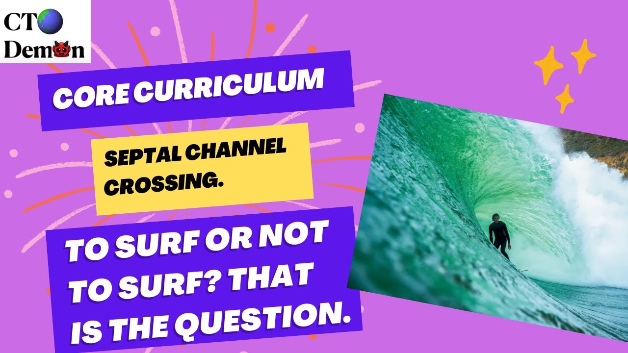 CTO Demon to surf or not to surf septal channel crossing.
