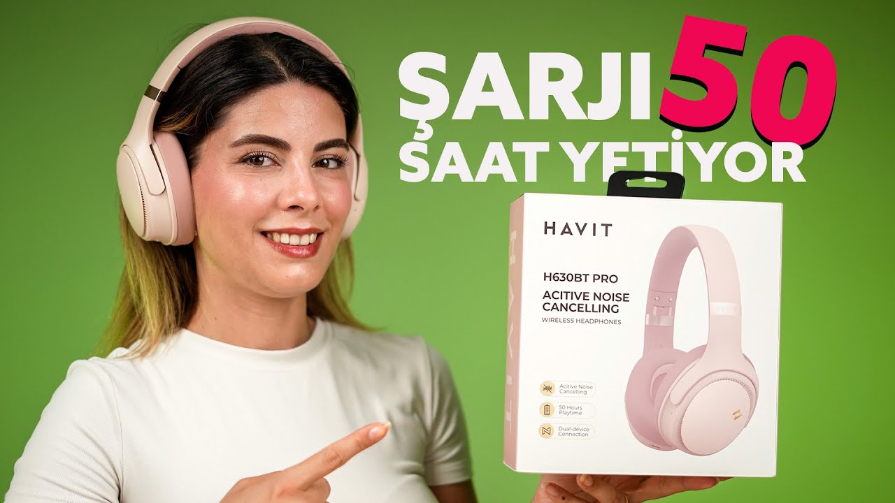 EN UYGUN FİYATLI AKTİF GÜRÜLTÜ ENGELLEMELİ KULAKLIK - HAVİT H630 BT PRO