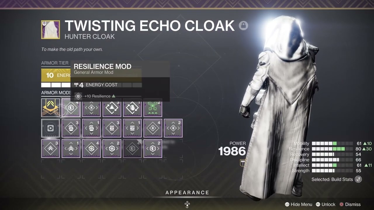 Destiny 2 Exotic Cloak My 1st Roll