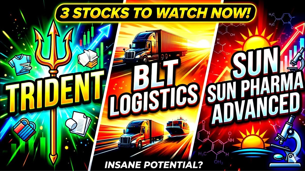 🔥 TRIDENT, BLT LOGISTICS,  SUN PHARMA ADVANCED &ndash; SPARC | Latest Stock Analysis 2026  📉📈