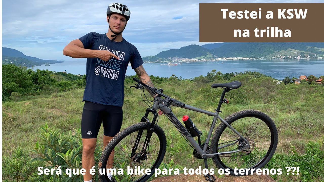 Bicicleta KSW na trilha - ser&aacute; que se saiu bem ?