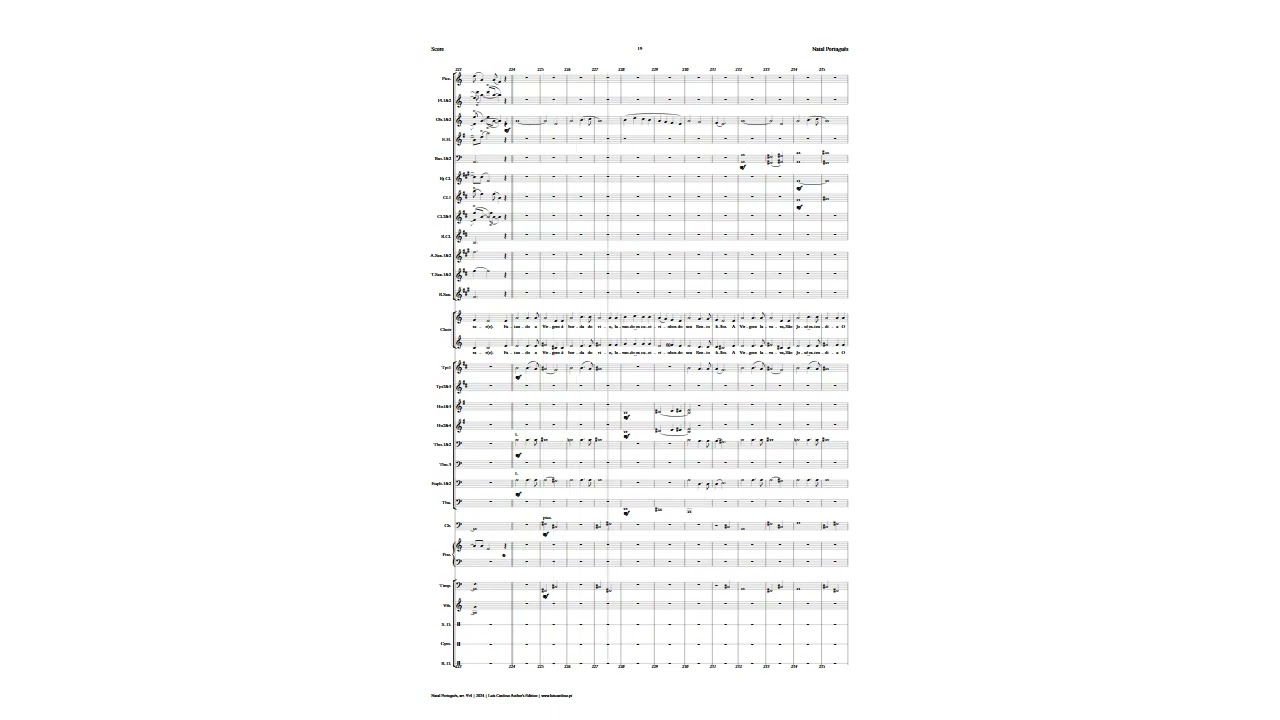 Natal Português (for Children's Choir & Concert Band)