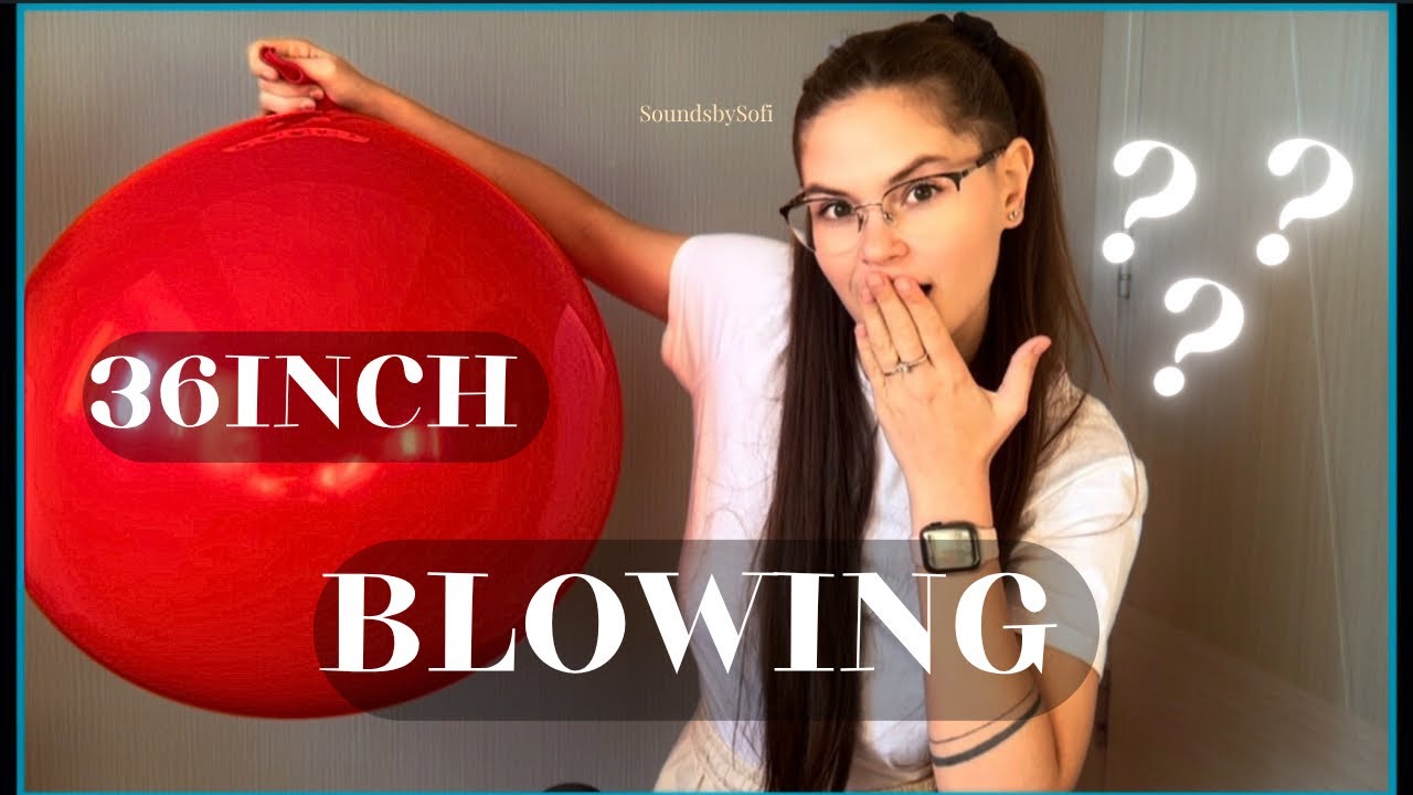 The Ultimate ASMR Challenge: Inflating a HUGE 🎈 36 Inch Red Balloon&hellip; 😱🔥