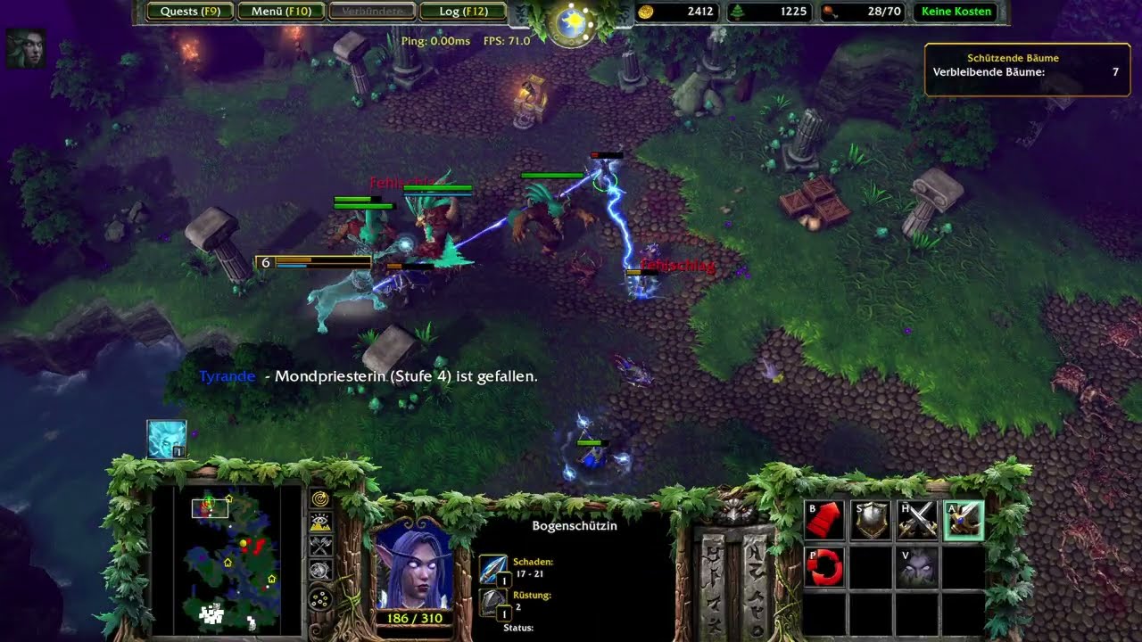 Warcraft 3 Reforged Kampagne auf Schwer/Hard Part 20 Malfurion gerade so gerettet