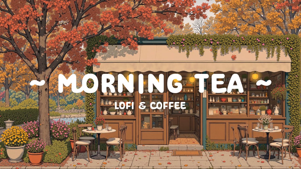 Morning Tea 🍂 Corner Coffee at Autumn Weekend ☕ Calm Anxiety & Relax with Lofi Cafe - Lofi Hip Hop