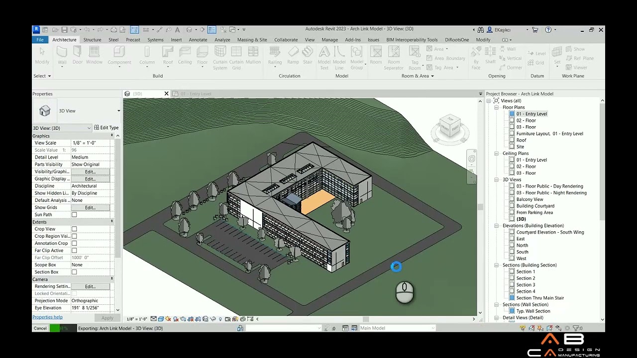 Revit'ten AutoCAD'e Dosya Aktarımı