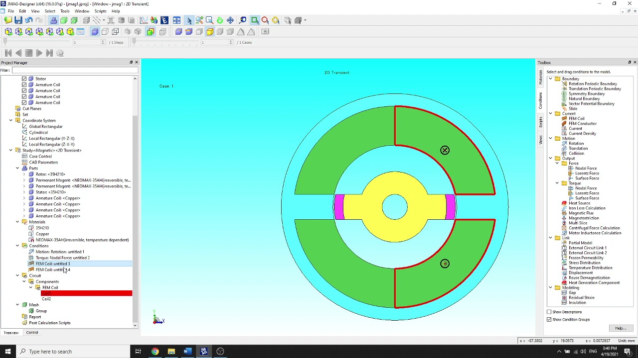 JMAG Tutorial: Magnetic - Transient Analysis