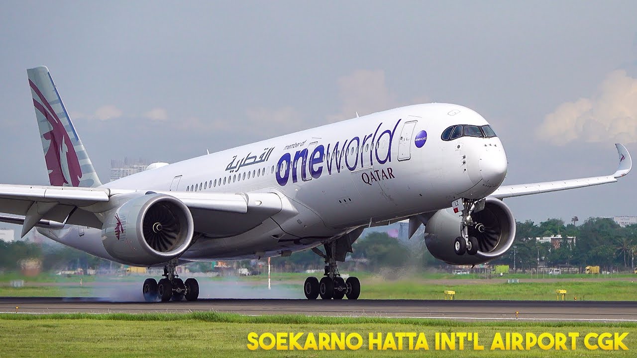 GREAT Plane Spotting at Jakarta Soekarno Hatta Int'l Airport | CLOSEUP View