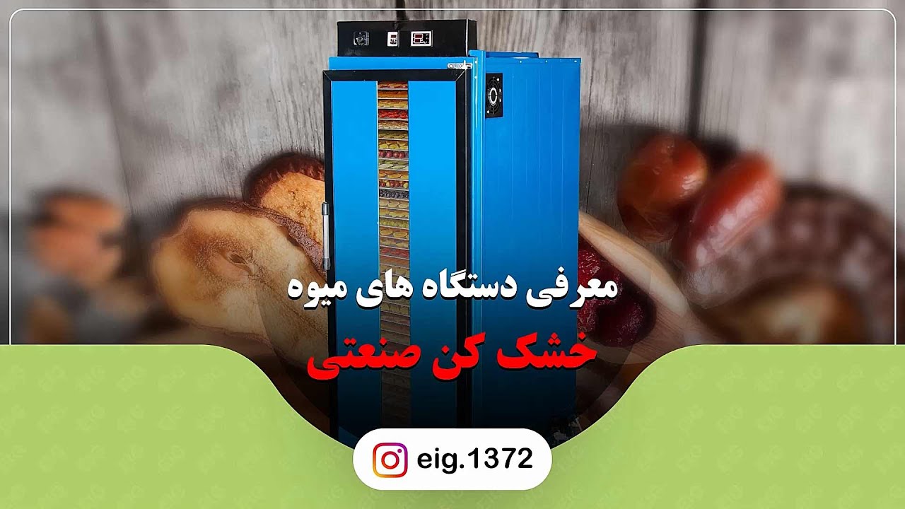 میوه خشک کن صنعتی | معرفی انواع خشک کن میوه صنعتی