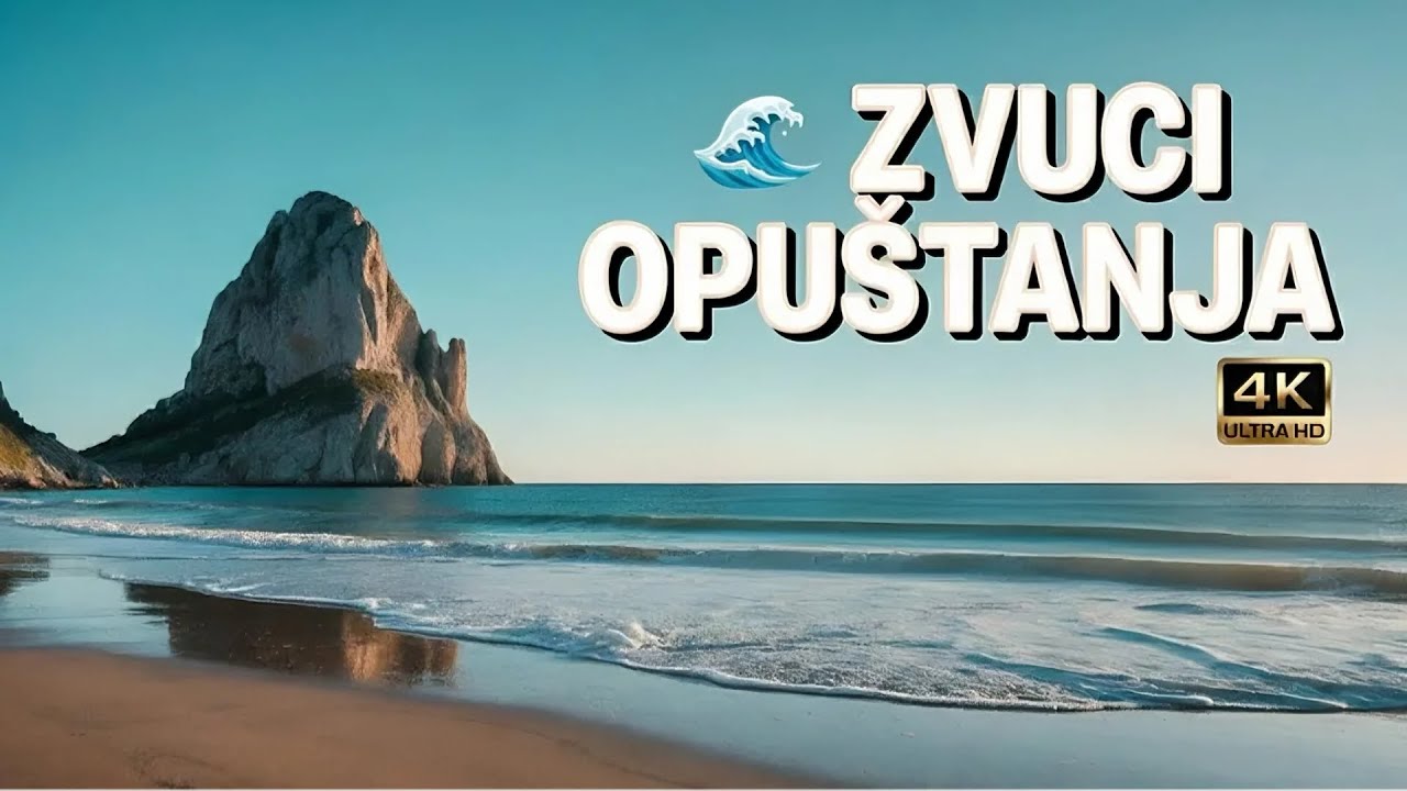🌊 Zvuci OPU&Scaron;TANJA &ndash; 2 Sata Talasa i Muzike za Meditaciju i SAN 4K