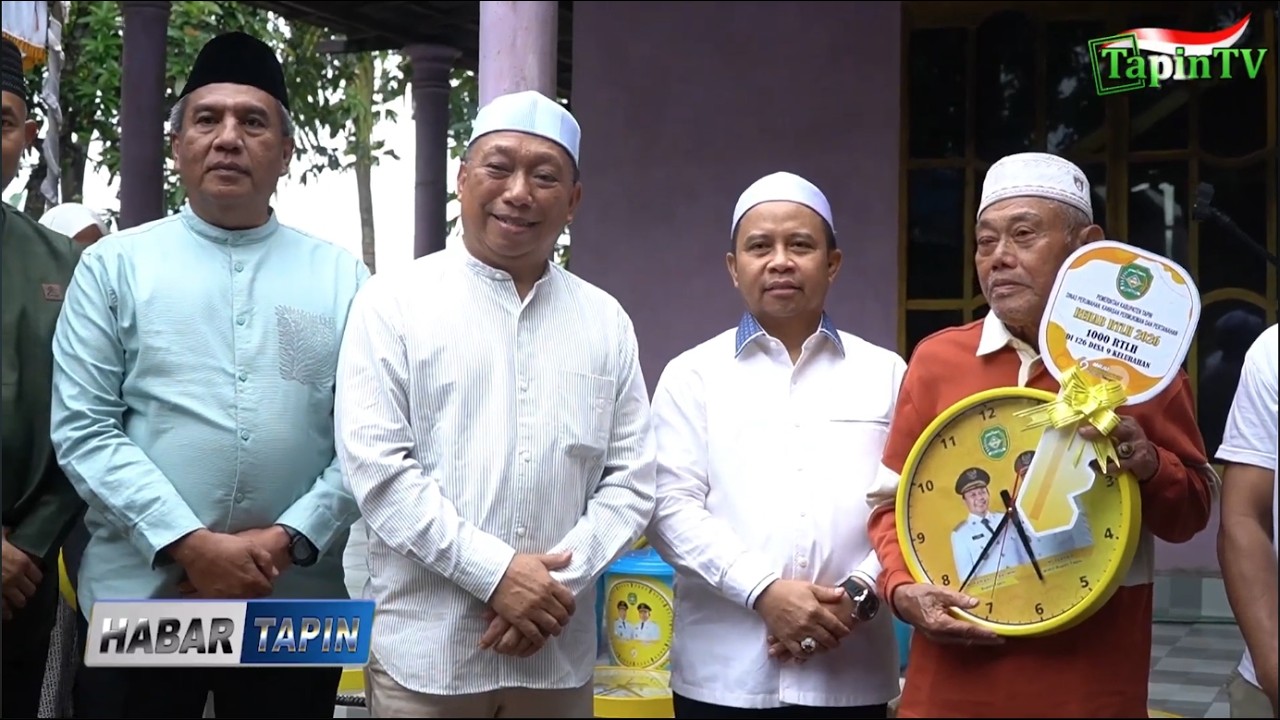 BUPATI TAPIN SERAHKAN KUNCI RUMAH DI DESA TUNGKAP