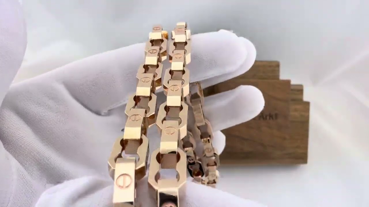 Якірний ланцюг + хрест в золоті 585