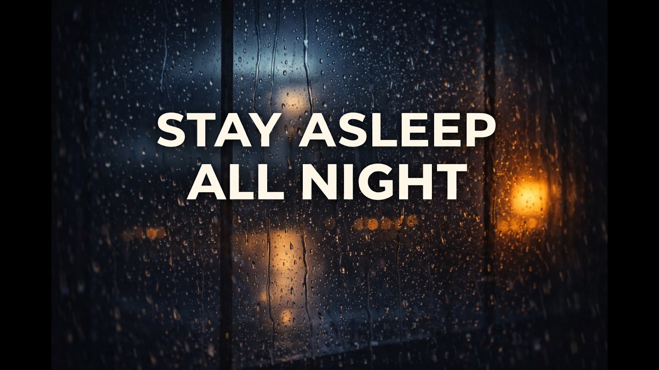 Heavy Rain on Bedroom Window 🌧️ 6 Hours to Stay Asleep All Night