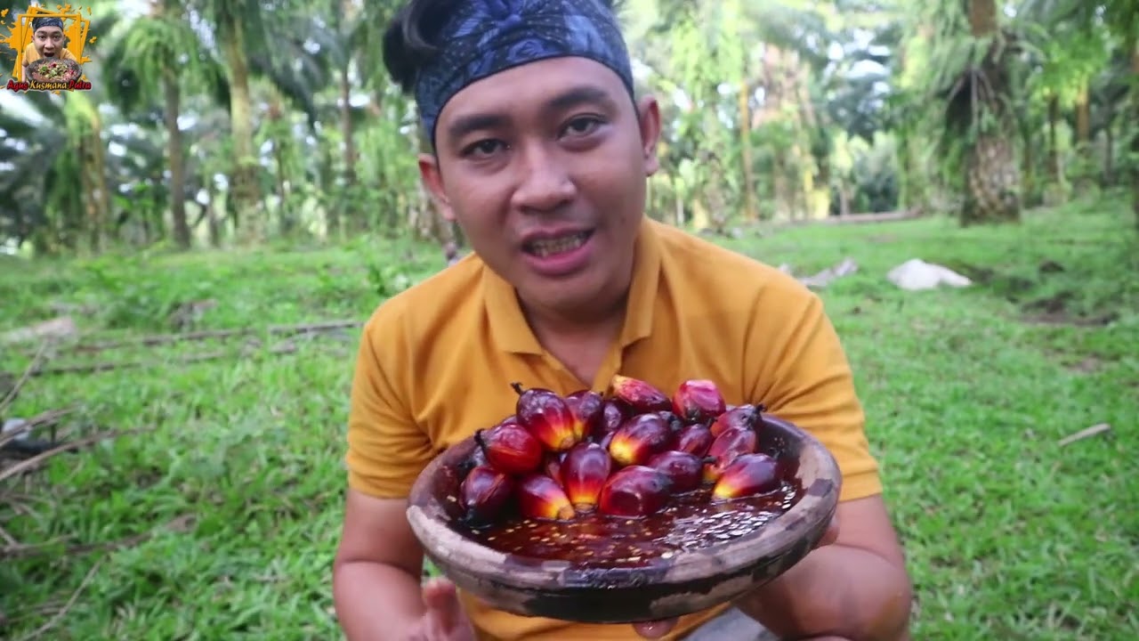 Mukbang Rujak Buah Sawit 🌴 Pedas Segar Bikin Nagih!