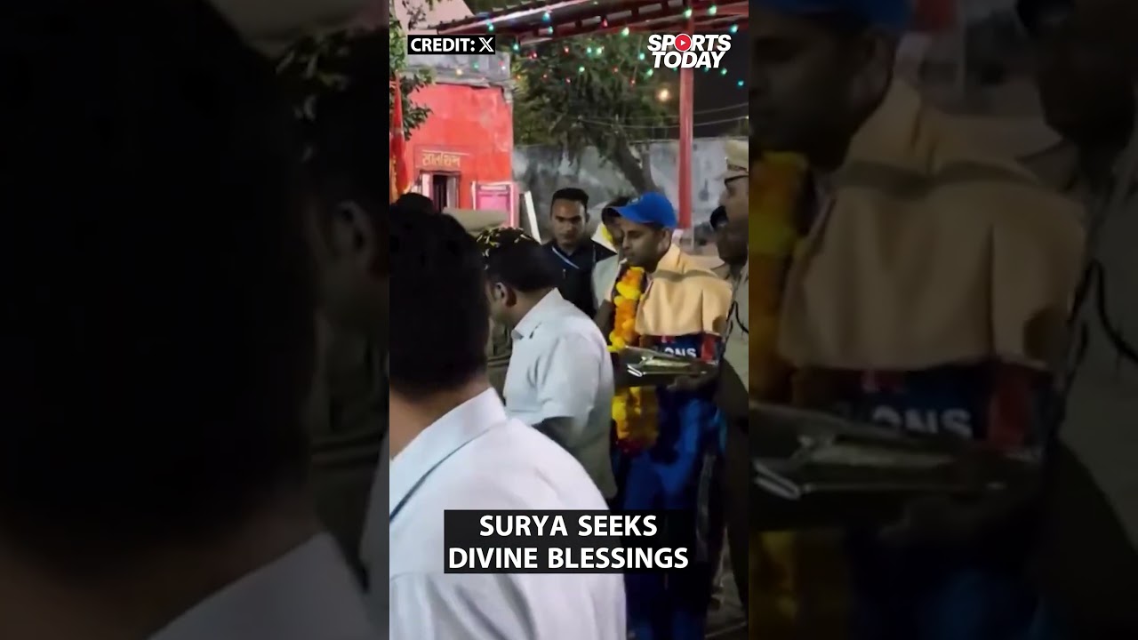Suryakumar Yadav visits Hanuman temple with the trophy after the ICC Men's T20 World Cup 2026 win