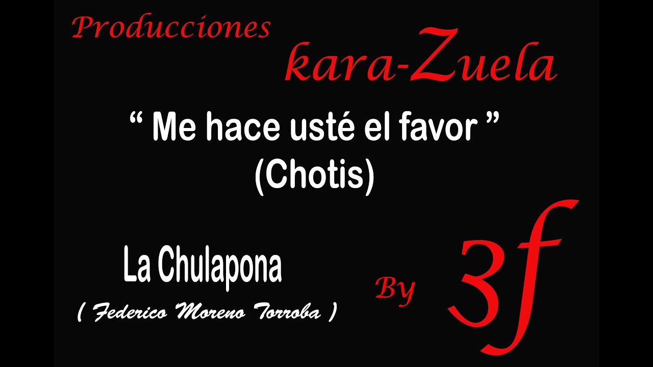 Chotis de La Chulapona Karaoke