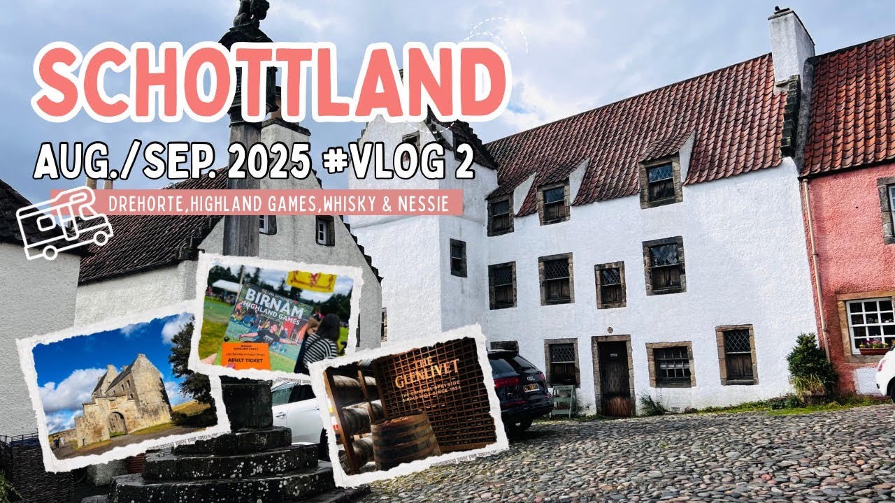 Schottland 2025 - mit dem Wohnmobil - VLOG #2 - Outlander Drehort, Highland Games, Whisky, Loch Ness