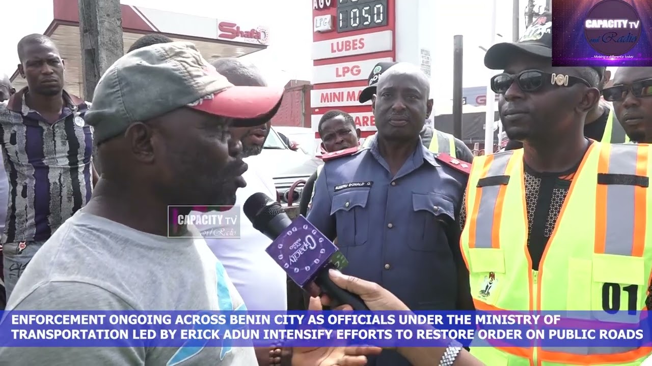 Removal of Abandoned and Obstructing Vehicles from the Road in Benin City by MOT lead by Eric Adun