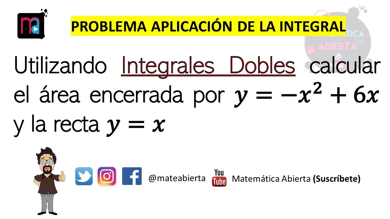 APLICACIÓN DE LA INTEGRAL DOBLE/ Calculo de área / (Nivel: Medio)