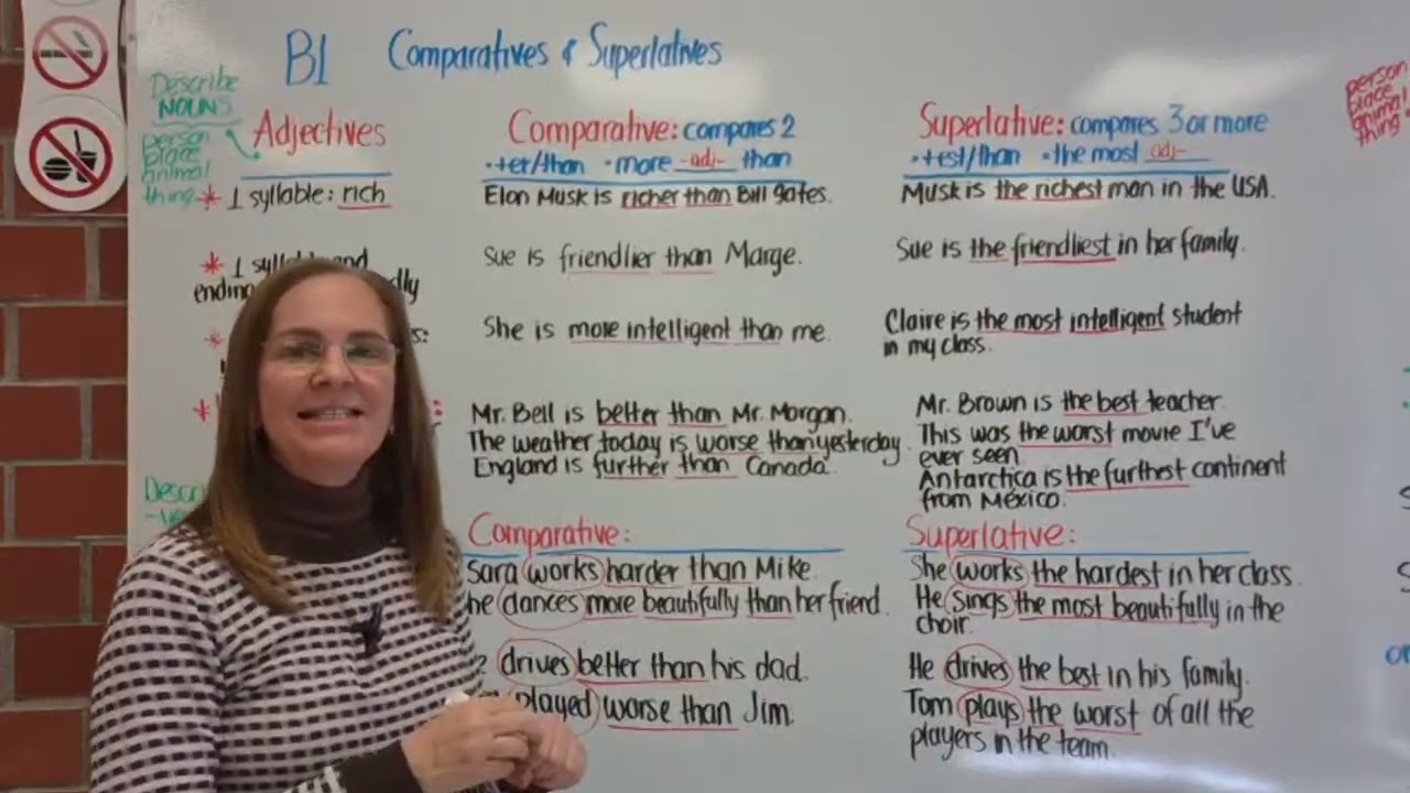 COMPARATIVES AND SUPERLATIVES / B1 LEVEL 4