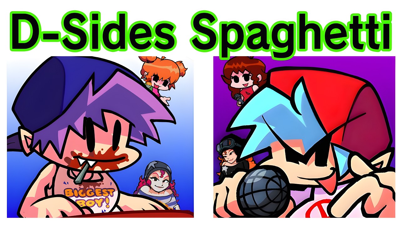 Friday Night Funkin' - D-Sides Spaghetti Song | FNF D-Sides x Le Sserafim Mini Update (Mod)