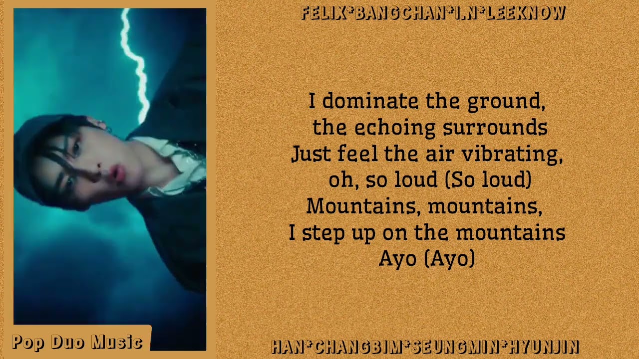Stray Kids - Mountains Lyrics (English Translation) [with MV] | PopDuoMusic