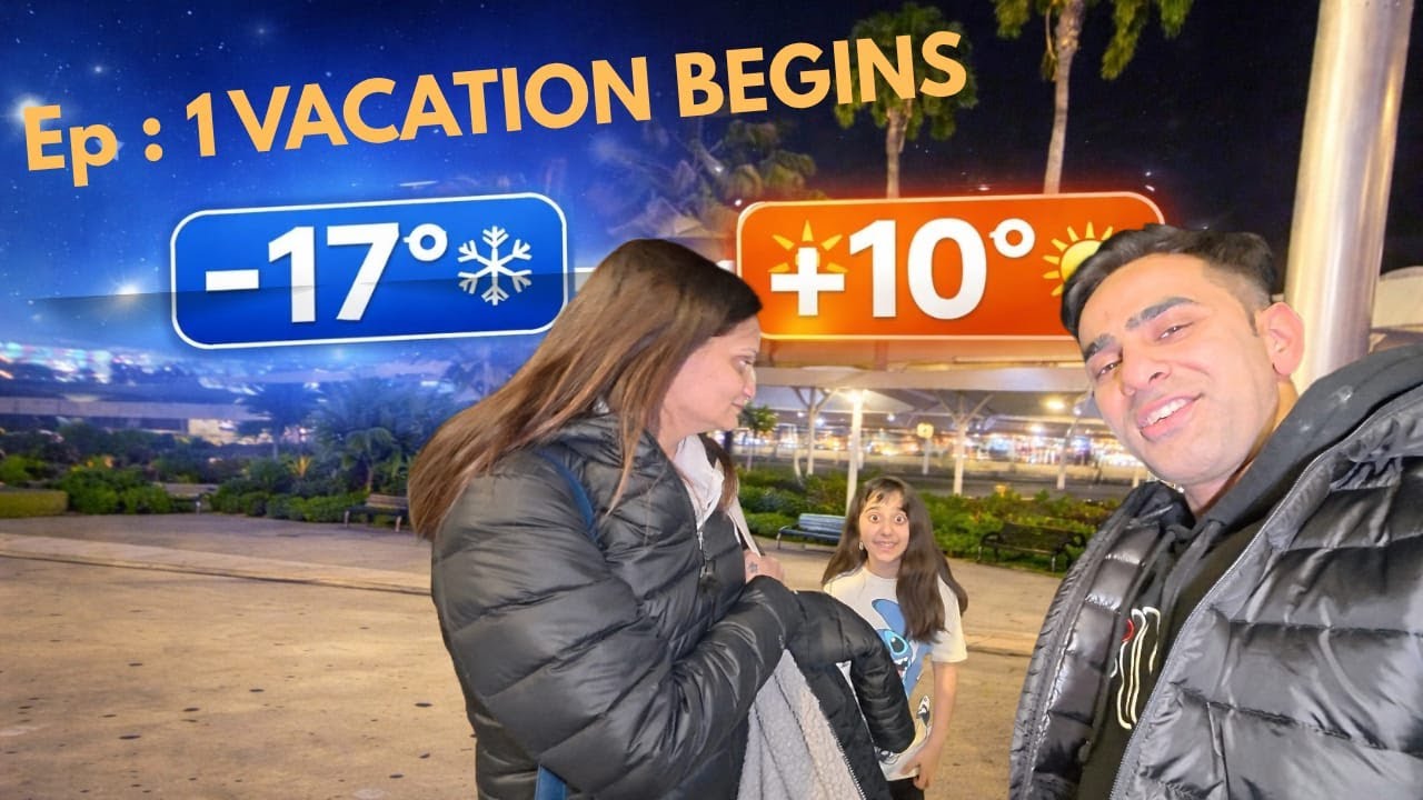 Ep 1: MOST awaited Vacation begins - Toronto to Fort Lauderdale| From -17 to +10 degrees