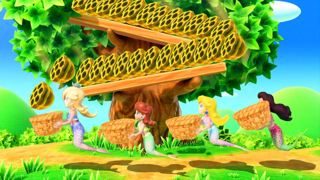 【マリオパーティ スーパースターズ】すべてのトップミニゲーム人魚の衣装を着たプリンセス美しいプリンセス (マスター難易度)