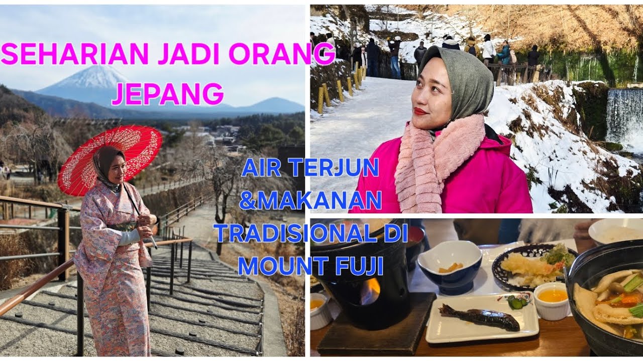 Sehari jadi “orang Jepang”🌸Pakai kimono, makan rumahan khas Jepang , pemandangan indah Gunung Fuji.