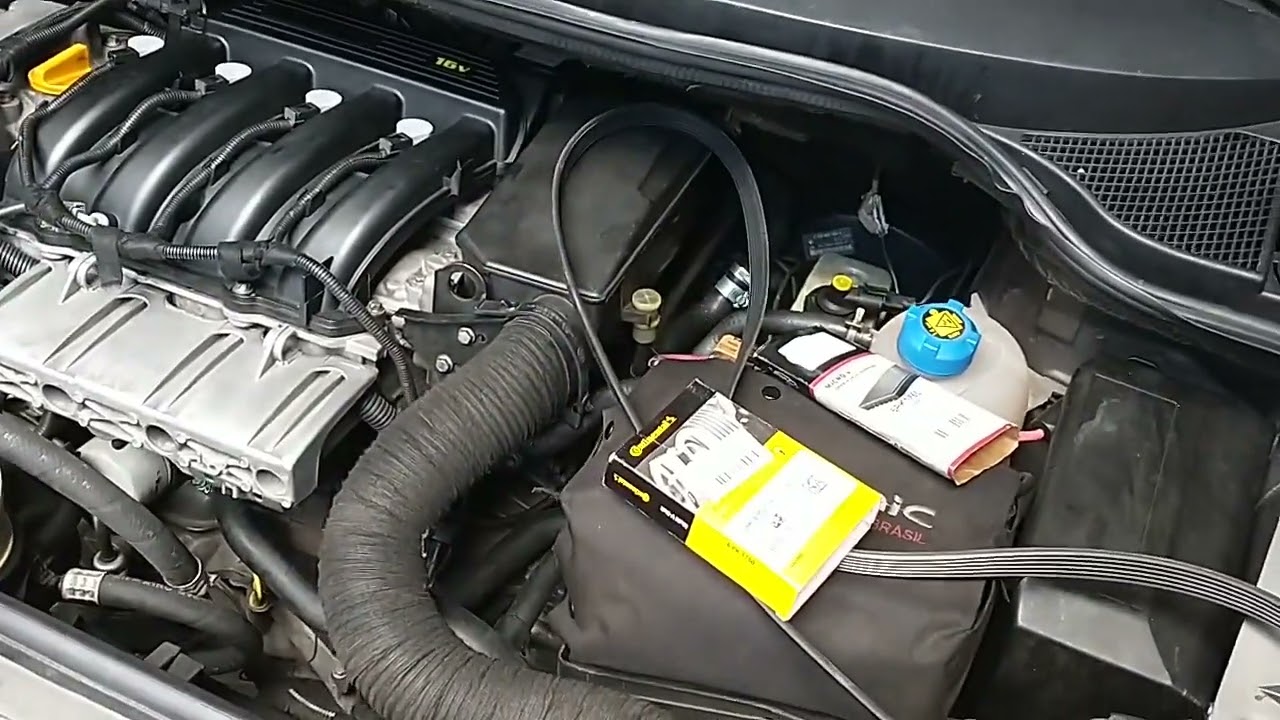 Correia de acessórios /alternador  linha Renault ( Troca ) Parte 01