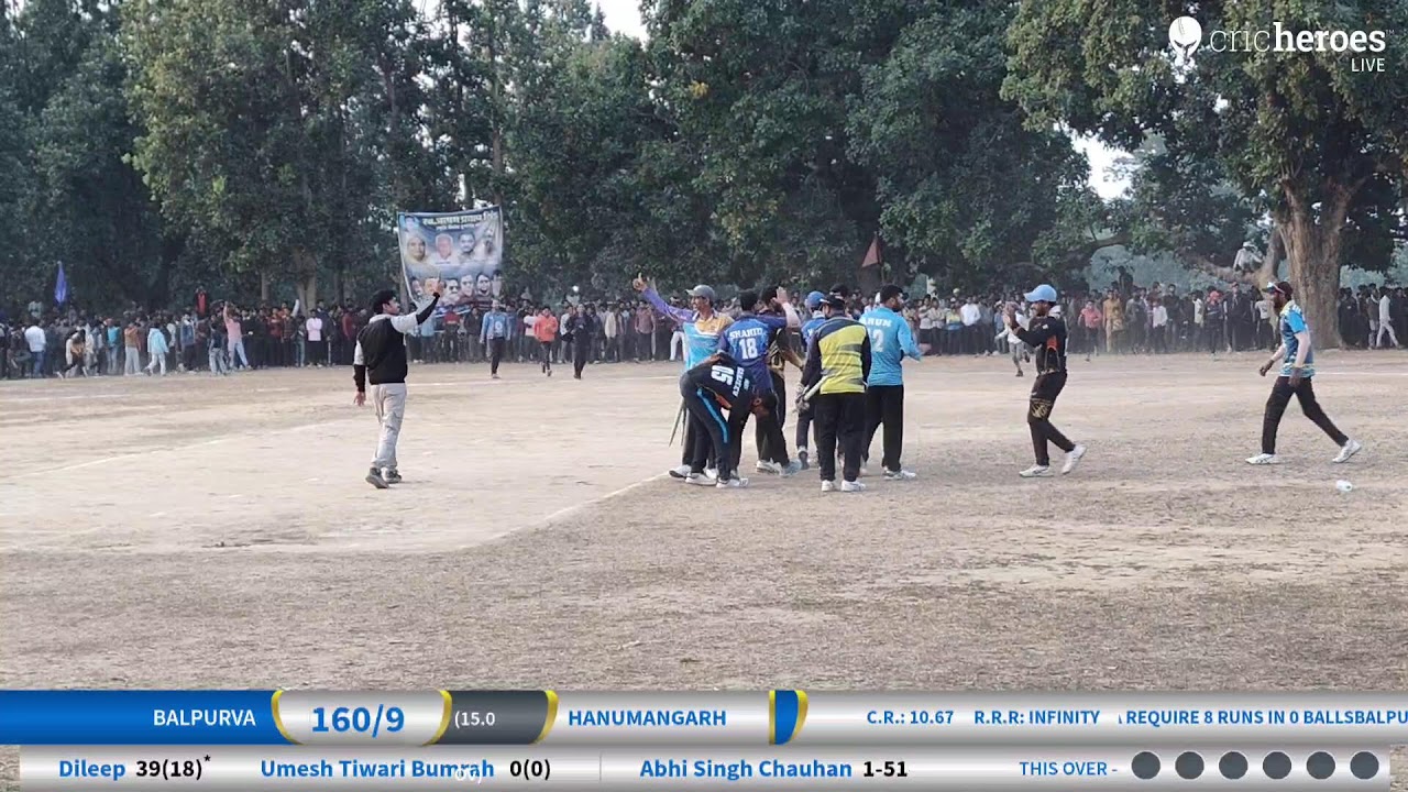 Live Cricket Match | Hanumangarh vs Balpurva | 09-Dec-24 01:56 PM 15 overs | Late Rishabh Pratap Si