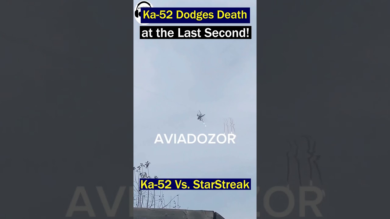 Ka-52 Helicopter Dodges Starstreak Missile – Incredible Maneuver!