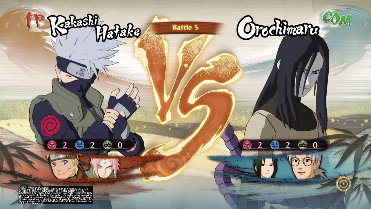 NARUTO SHIPPUDEN™: Ultimate Ninja® STORM 4[Kakashi VS Orochimaru]