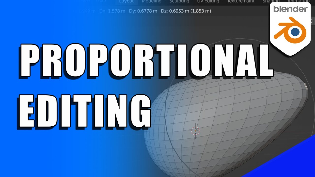 Пропорциональное редактирование в BLENDER (Micro Tip)