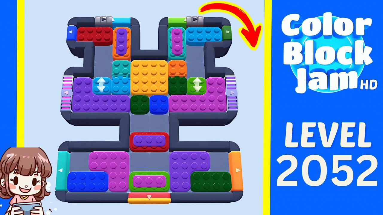 Color Block Jam Level 1150 (2052) Solution Walkthrough