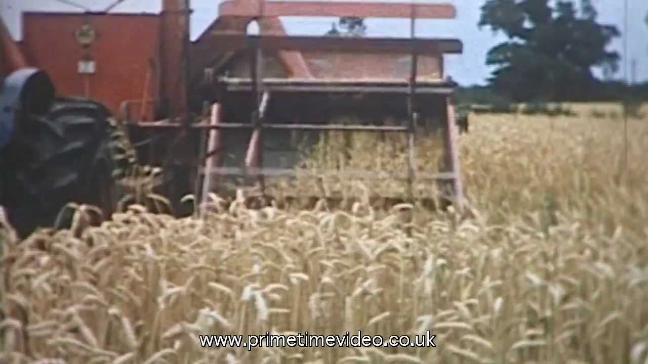 Old film showing Farming and Tractor Machiner in Lincolnshire