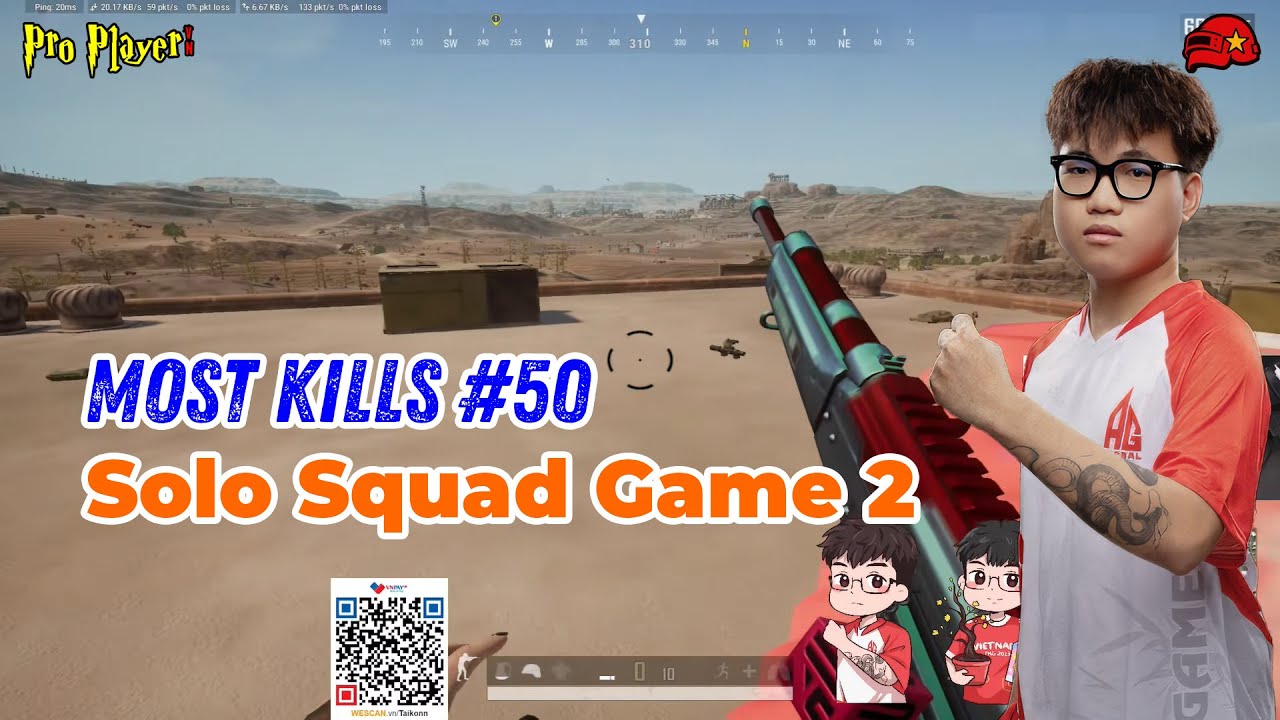 PUBG PC I Most Kills #50 I Game thứ hai Taikonn solo squad