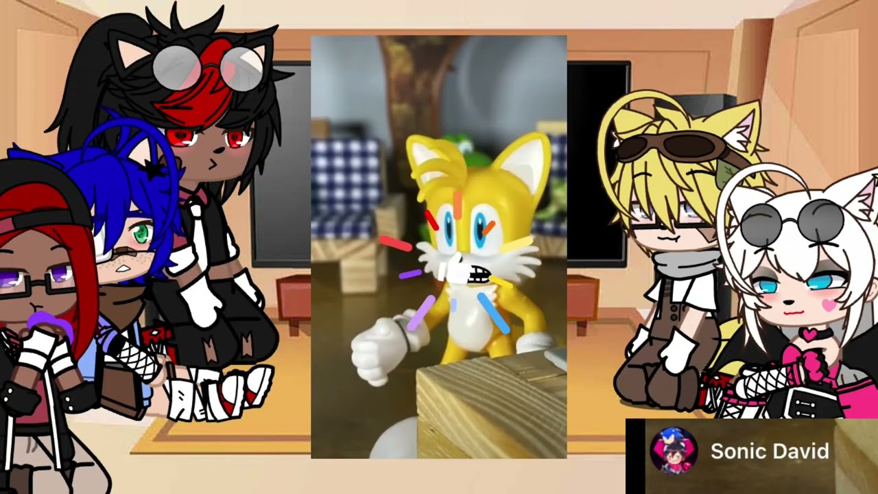 Sonic characters react to Sonic memes||sonadow🖤💙|| sus very sus