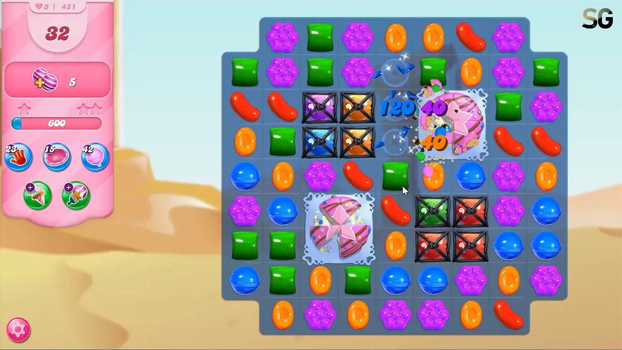 Candy Crush Saga Level 421 (2021 Version)