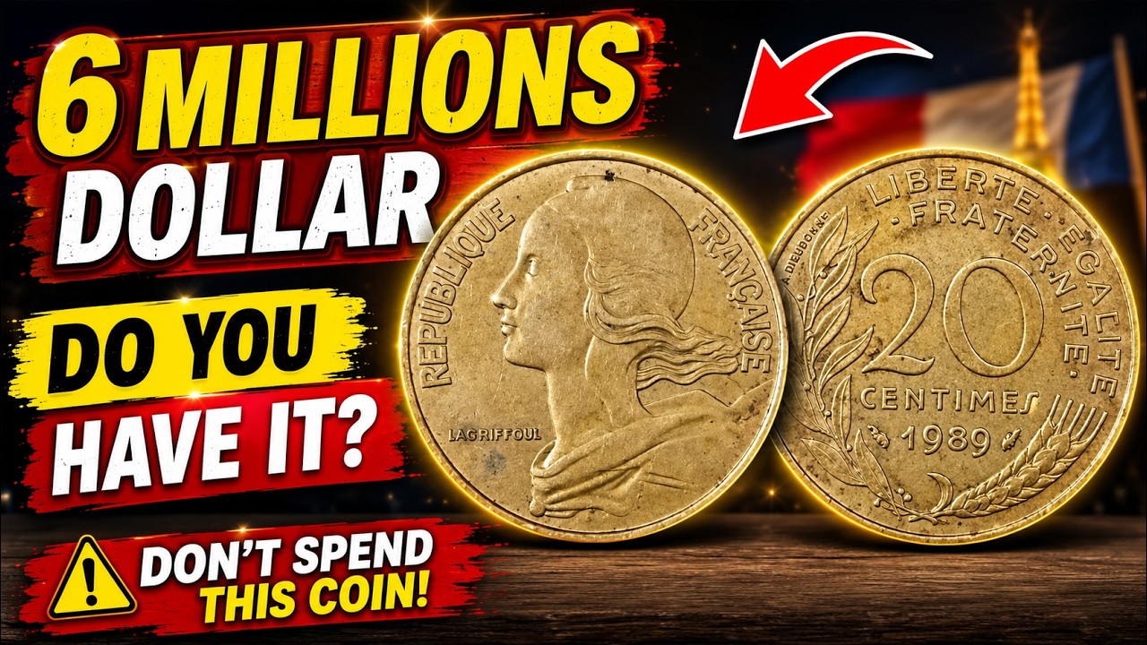 &lrm;🚨 Don't Spend This 1989 France 20 Centimes Coin! 😱 | Hidden History & Value