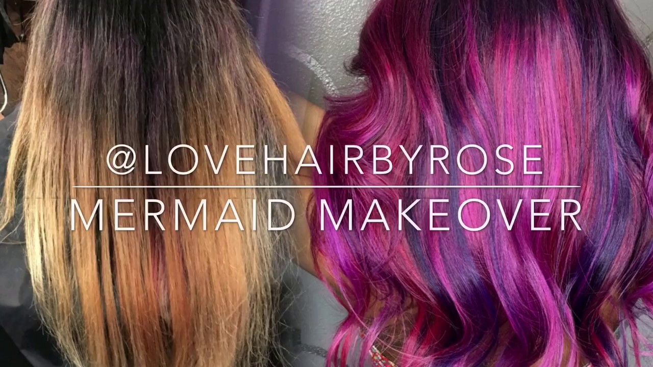 Mermaid Hair tutorial using Pulp Riot hair color