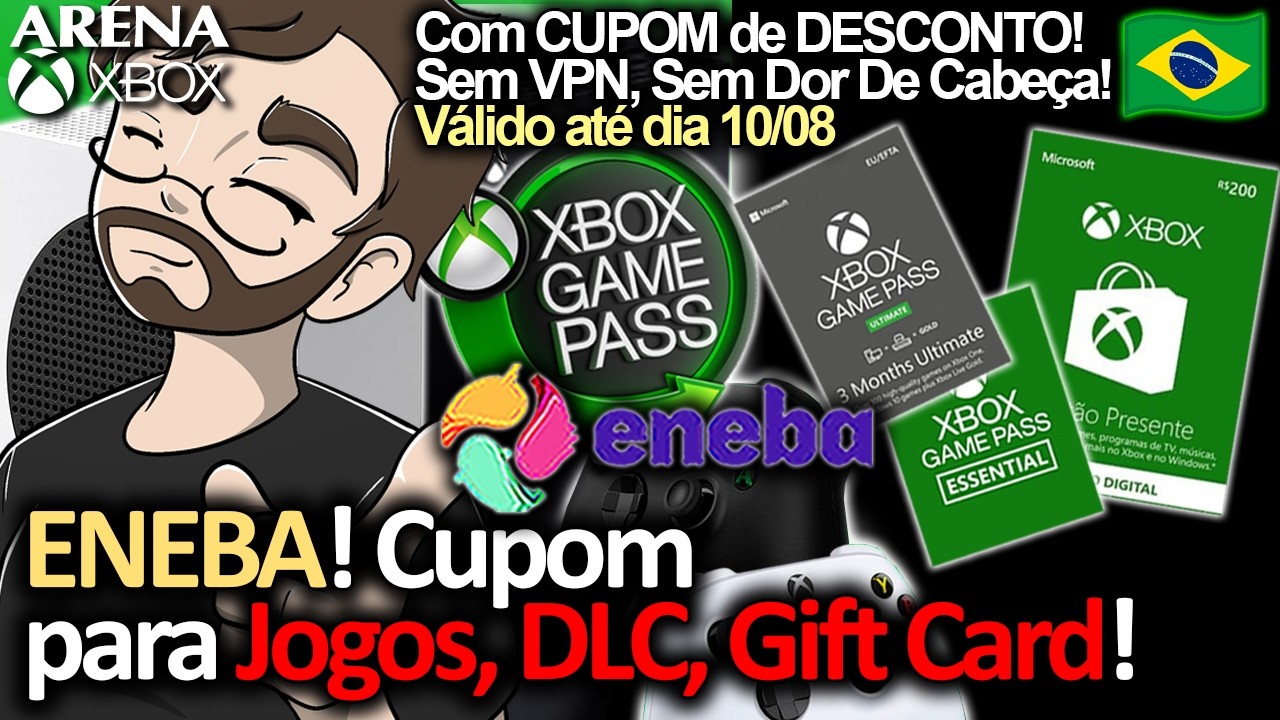 ENEBA! Chegou o CUPOM DE DESCONTO da semana! Game Pass, Jogos, DLCs e Gift Card! | Arena Xbox