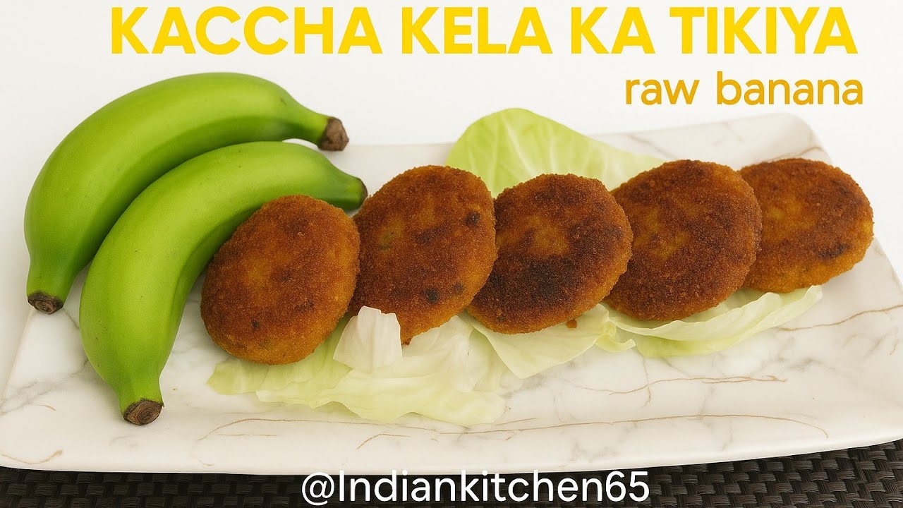 Crispy Kaccha Kela Ka Tikiya | Raw Banana Patties Recipe