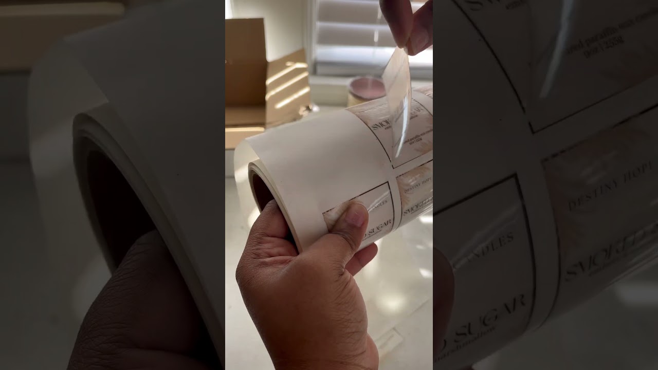 Shorts: Custom candle labels #candles #smallbusiness #scentedcandles #candlemaking #handmade
