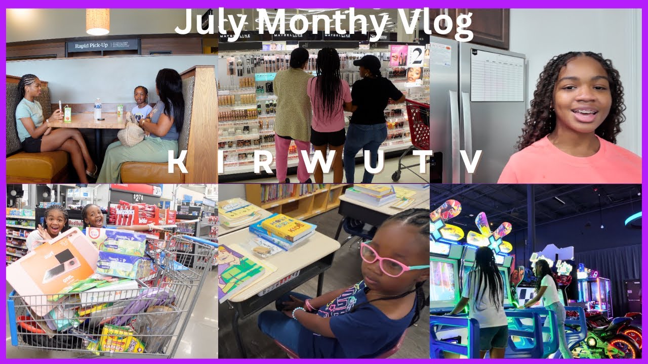 Shopping, Bookstores, Back to School + More! | July Monthly Recap Vlog