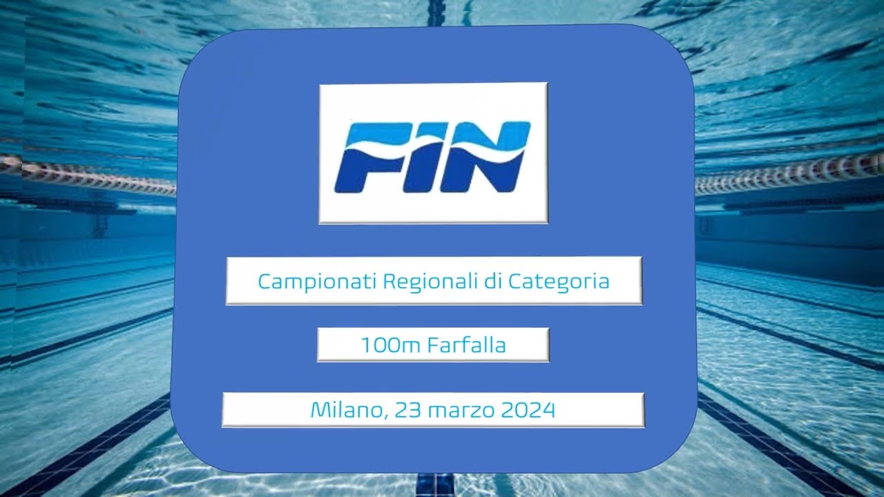 Campione Regionale 100m Farfalla 23 marzo 2024 (Campolo Andrea)