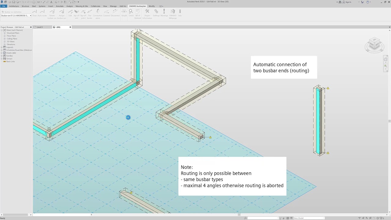 SIMARIS busbarplan | Edit a busbar run