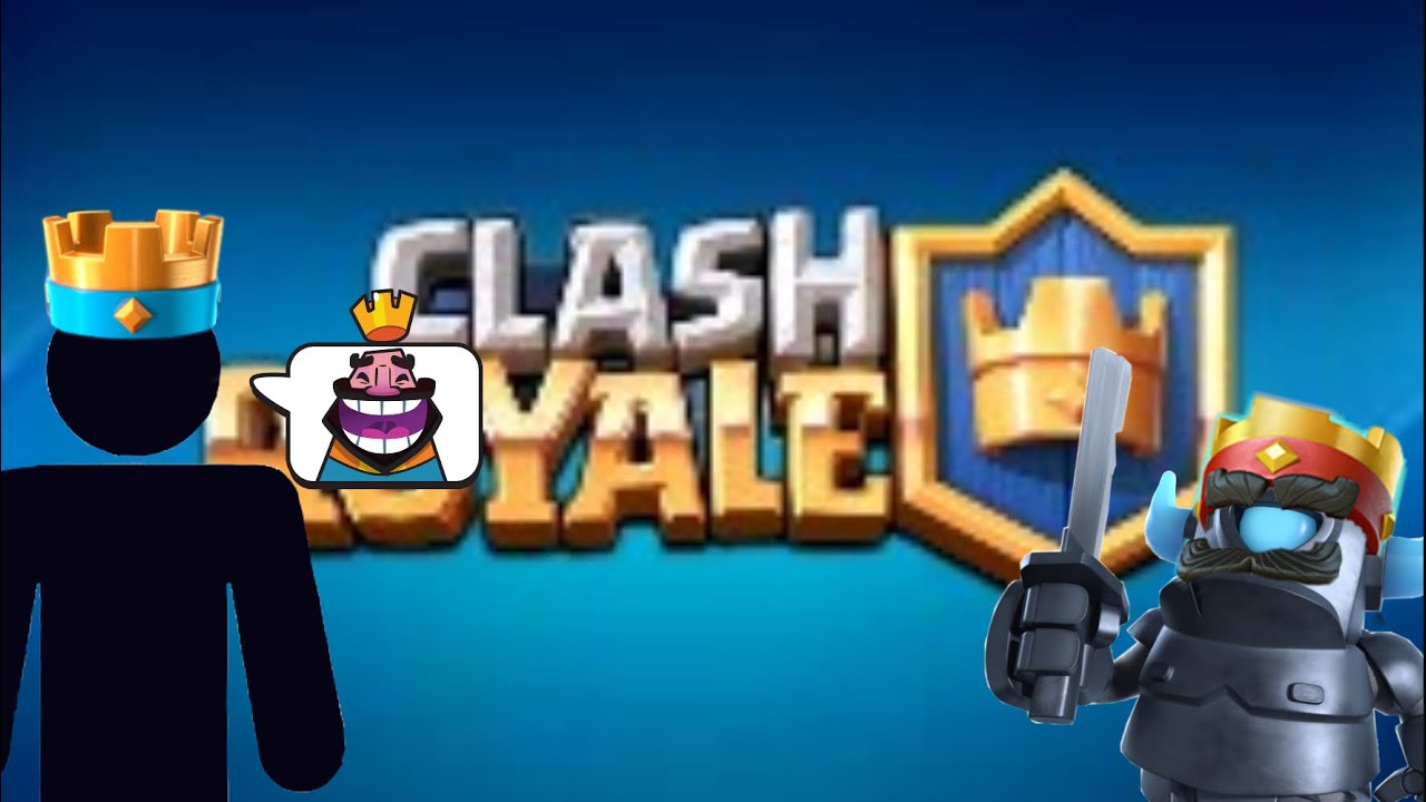 Playing clash Royale 