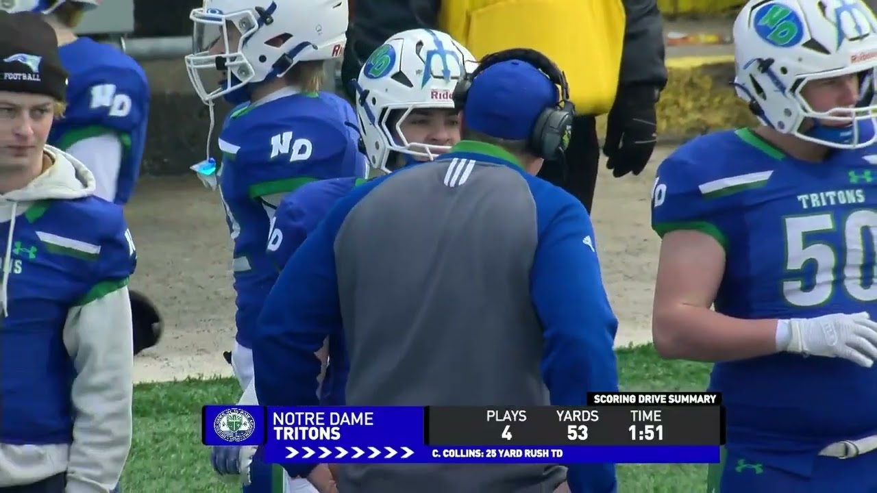 2024 WIAA Division 3 State Football Championship Notre Dame vs  Catholic Memorial