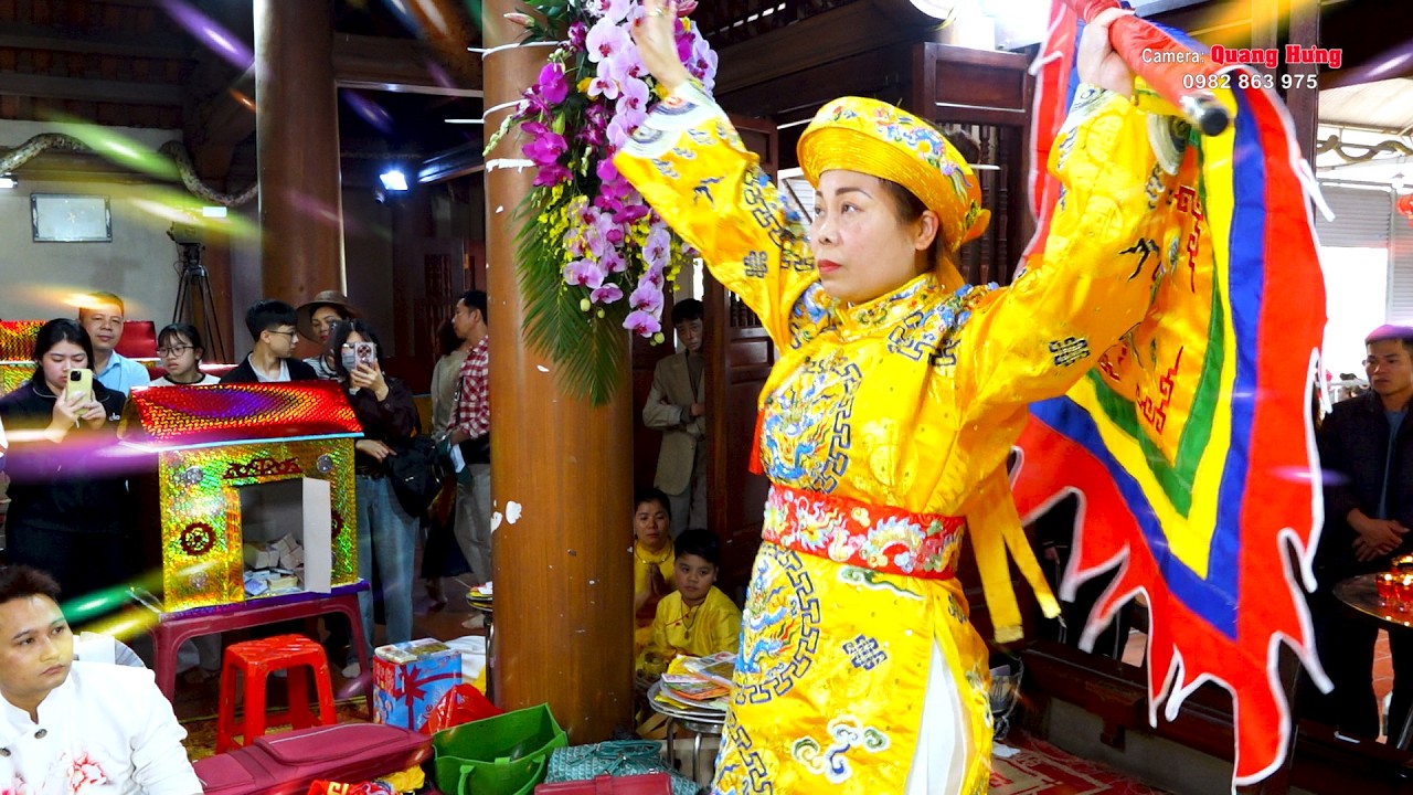 Pháp Sư Đồng Thầy: Lan Đặng - Hầu Khai Xuân Đền Tam Giang Bạch Hạc HD 2
